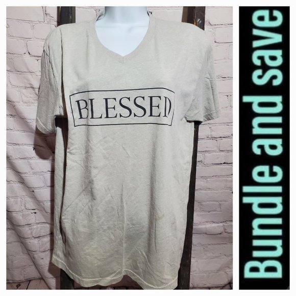 Crazy Cool Tops - Blessed Large Tshirt‎